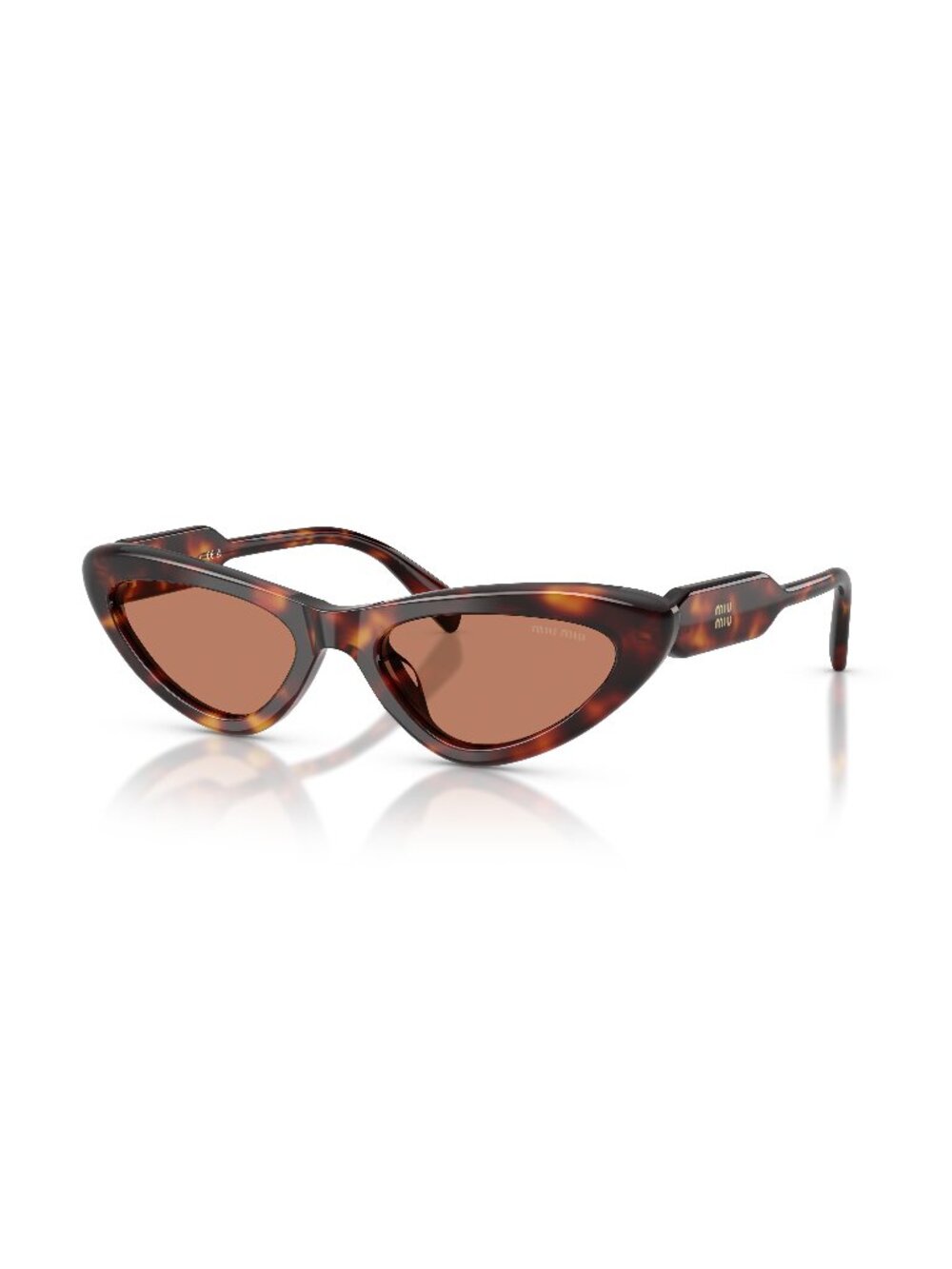 New Miu Miu Women's Sunglasses Havana Brown Lens Acetate Frame MU B11SU 27L90Q